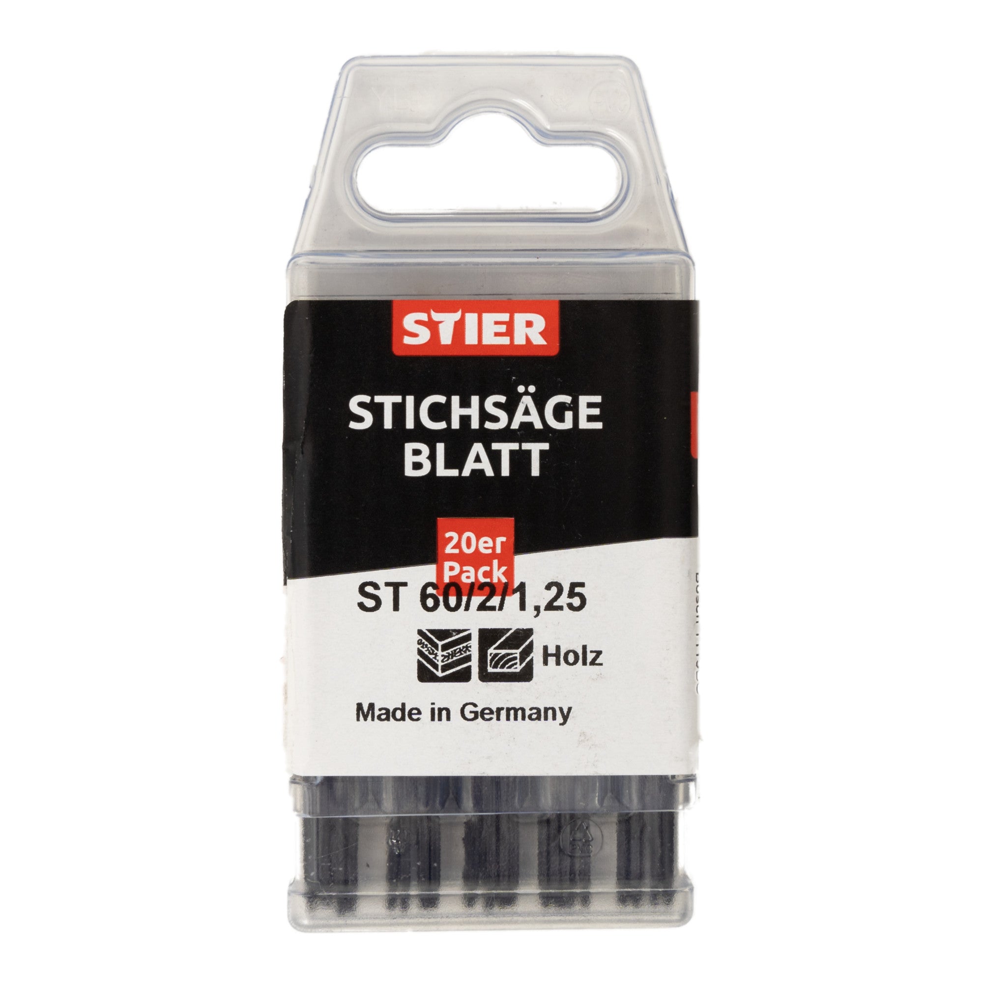 STIER jigsaw blade ST 60/2/1.25 for wood plywood multiplex chipboard