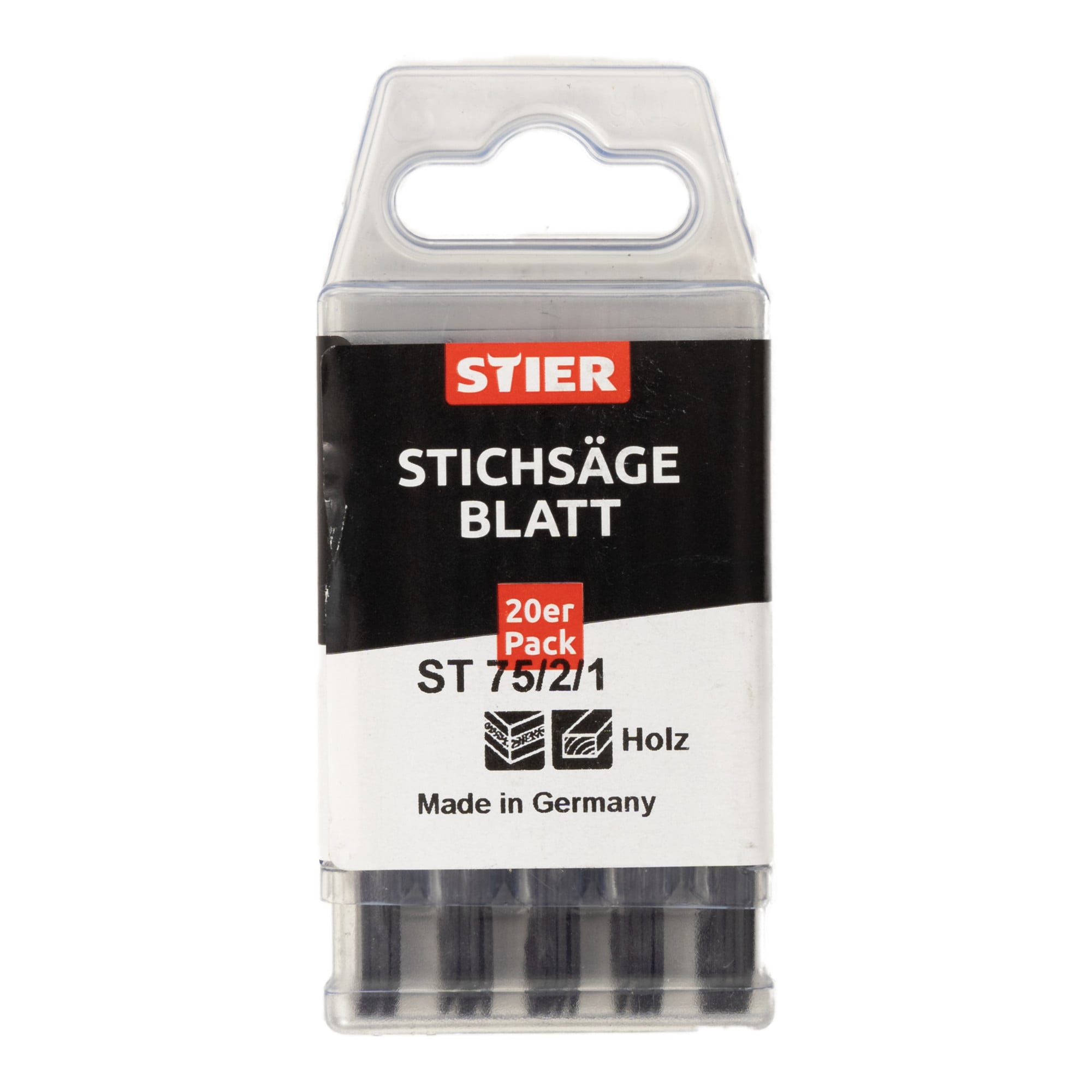 STIER Stichsägeblatt ST 75/2/1 für Holz Sperrholz Multiplex Spanplatten