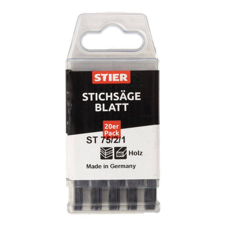 STIER jigsaw blade ST 75/2/1 for wood plywood multiplex chipboard