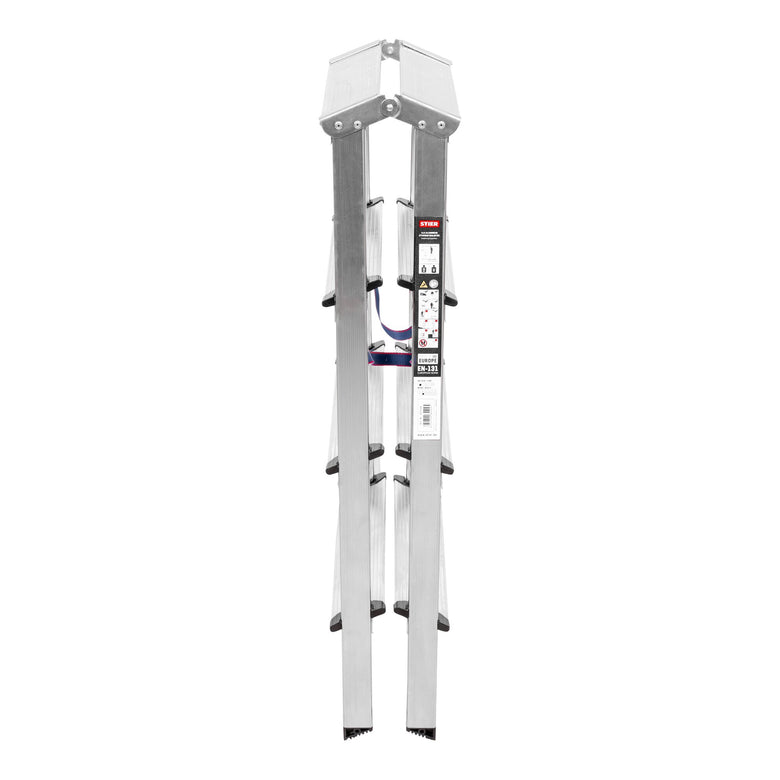 STIER Stufen Stehleiter 2x4 Stufen beidseitig begehbar leicht robust Sichere