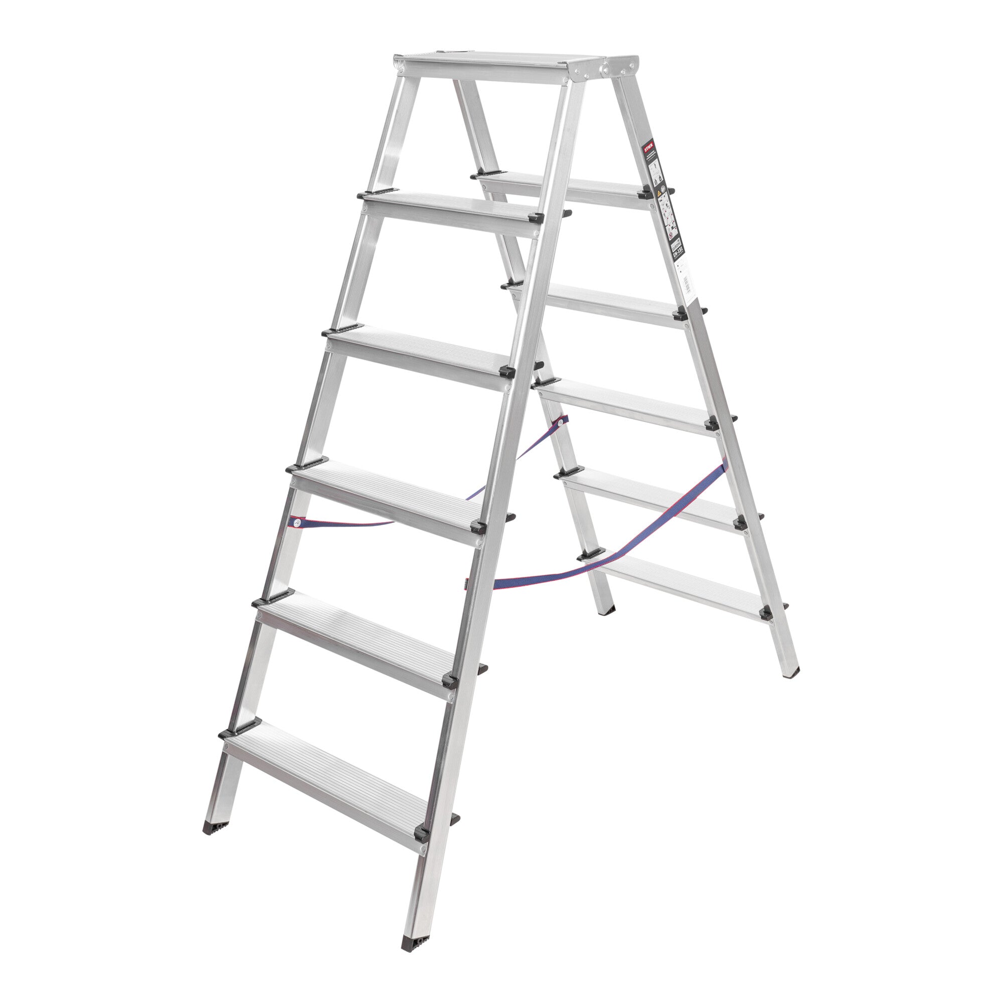 STIER Stepladder 2x6 steps double-sided accessible light robust Safe