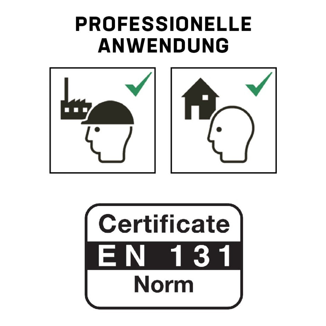 STIER Stufen Stehleiter Premium einseitig begehbar, Alu-Sicherheits-Stehleiter, Mehrzweckleiter