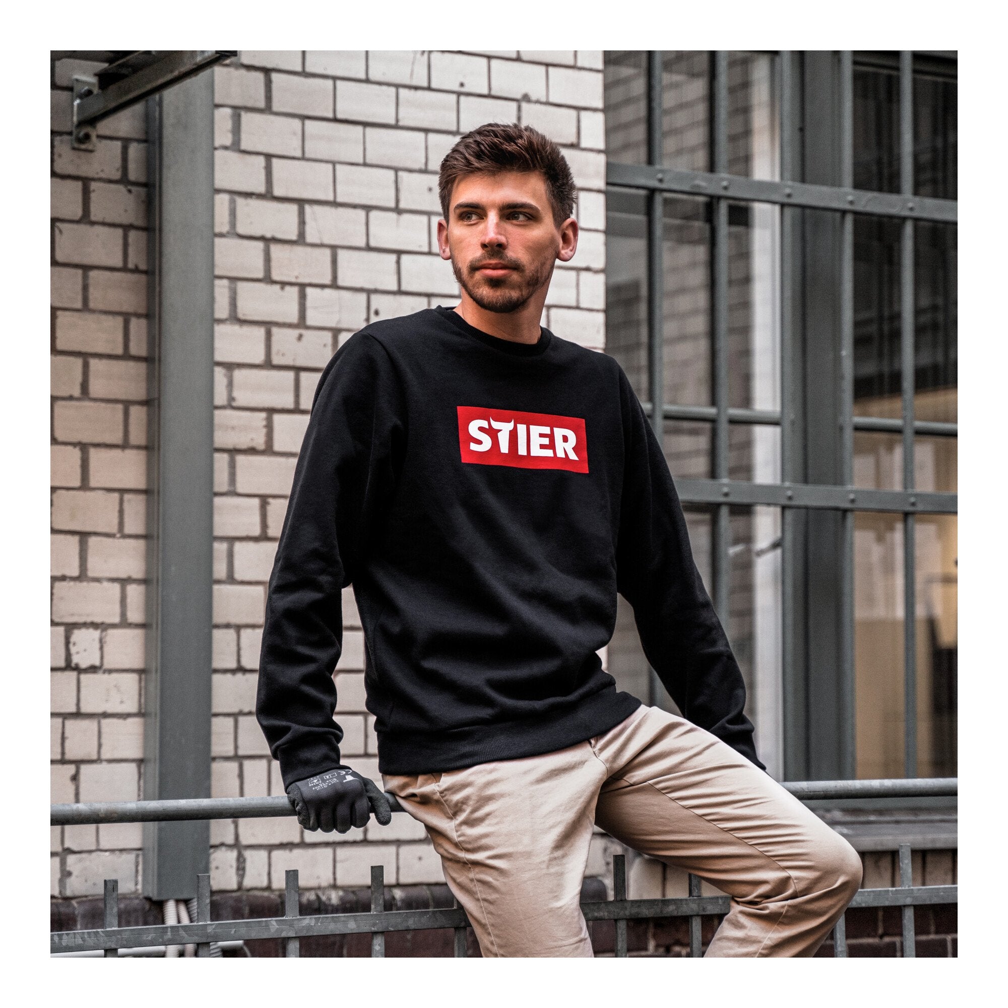 STIER Sweater div. Modelle, Größe S-XXL, unisex, 80% Baumwolle, bequemer Schnitt