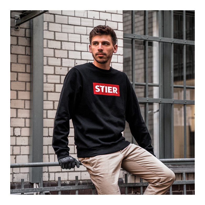 STIER Sweater div. Modelle, Größe S-XXL, unisex, 80% Baumwolle, bequemer Schnitt