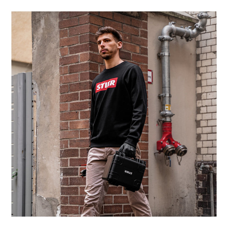 STIER Sweater div. Modelle, Größe S-XXL, unisex, 80% Baumwolle, bequemer Schnitt