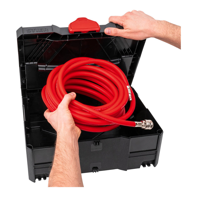 STIER Systainer-Kompressor-Set inkl. Systainer II T-Loc 6-teilig Rollbrett +