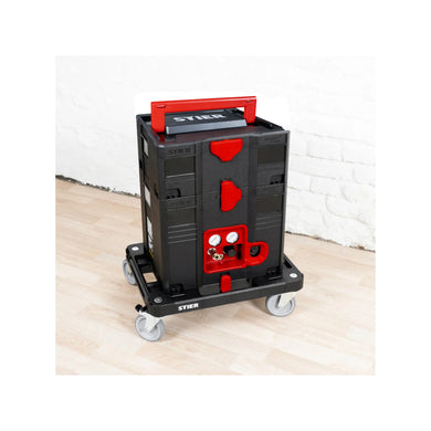 STIER Systainer compressor set including Systainer II T-Loc 6-piece rolling board +