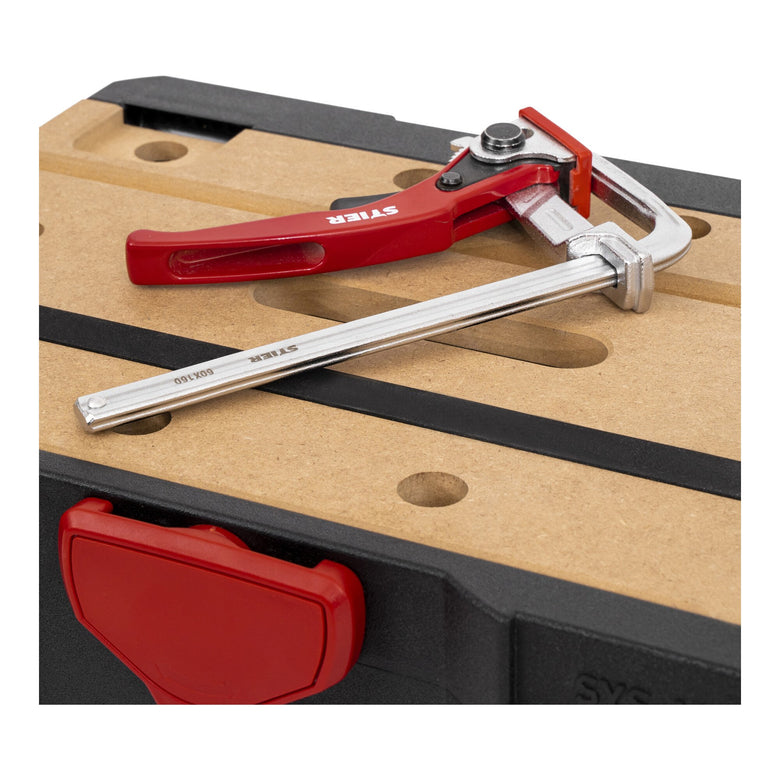 STIER Systainer- Set MFT T-Loc mit 4 STIER Hebelzwingen Lochplatte 5-teilig