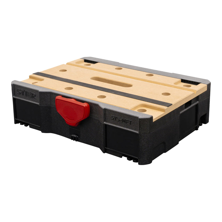 STIER Systainer T-LOC MFT BLACK Edition 396x296x105mm clamping table transport box
