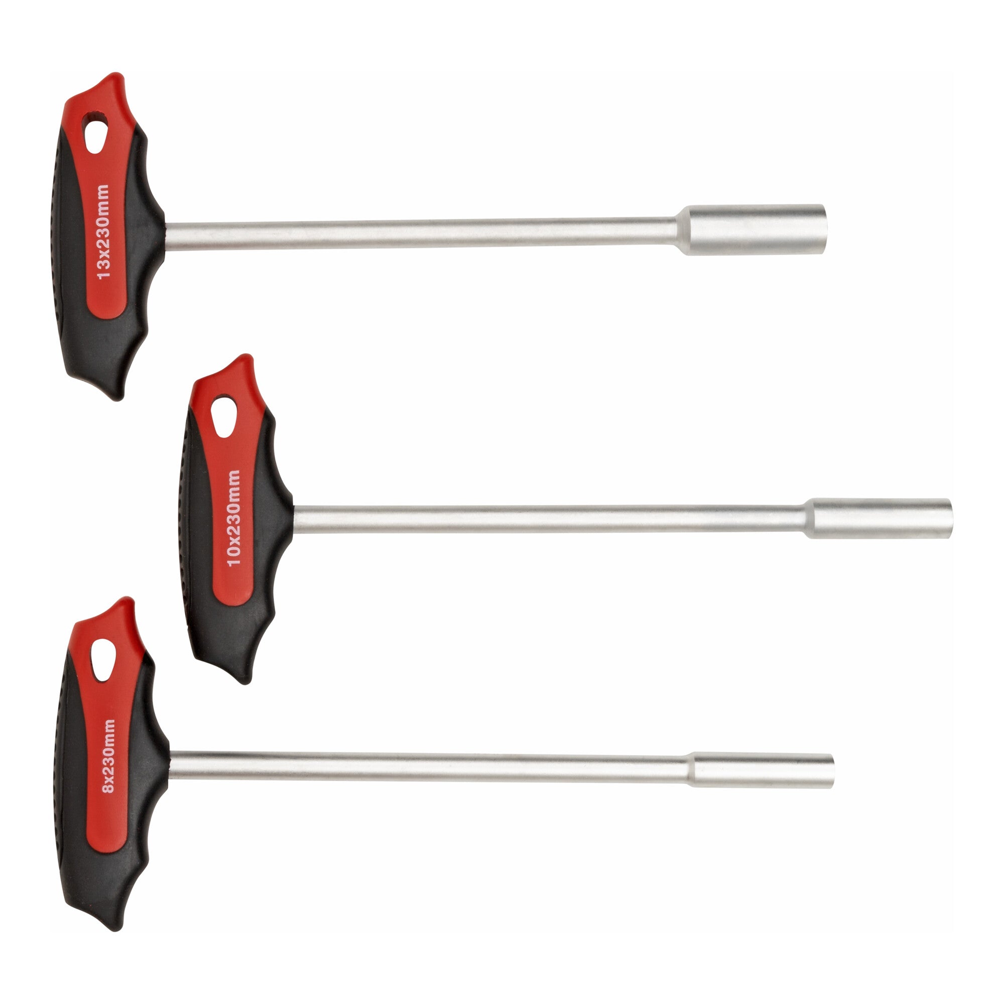 STIER T-handle socket wrench set with external hexagon SW 8 - 13 mm in