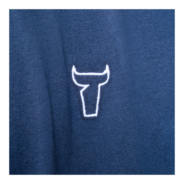 STIER T-Shirt embro essential organic cotton L navy
