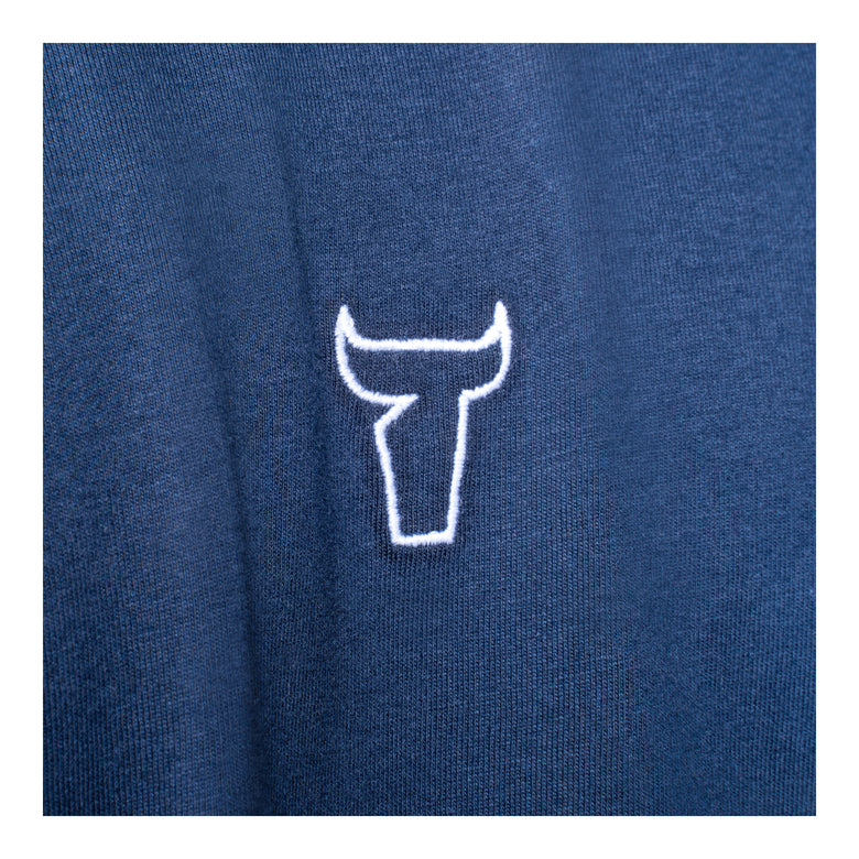 STIER T-Shirt embro essential organic cotton M navy