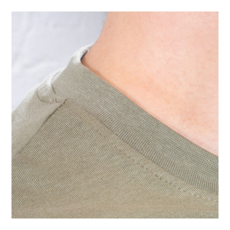 STIER T-Shirt embro essential organic cotton M olive