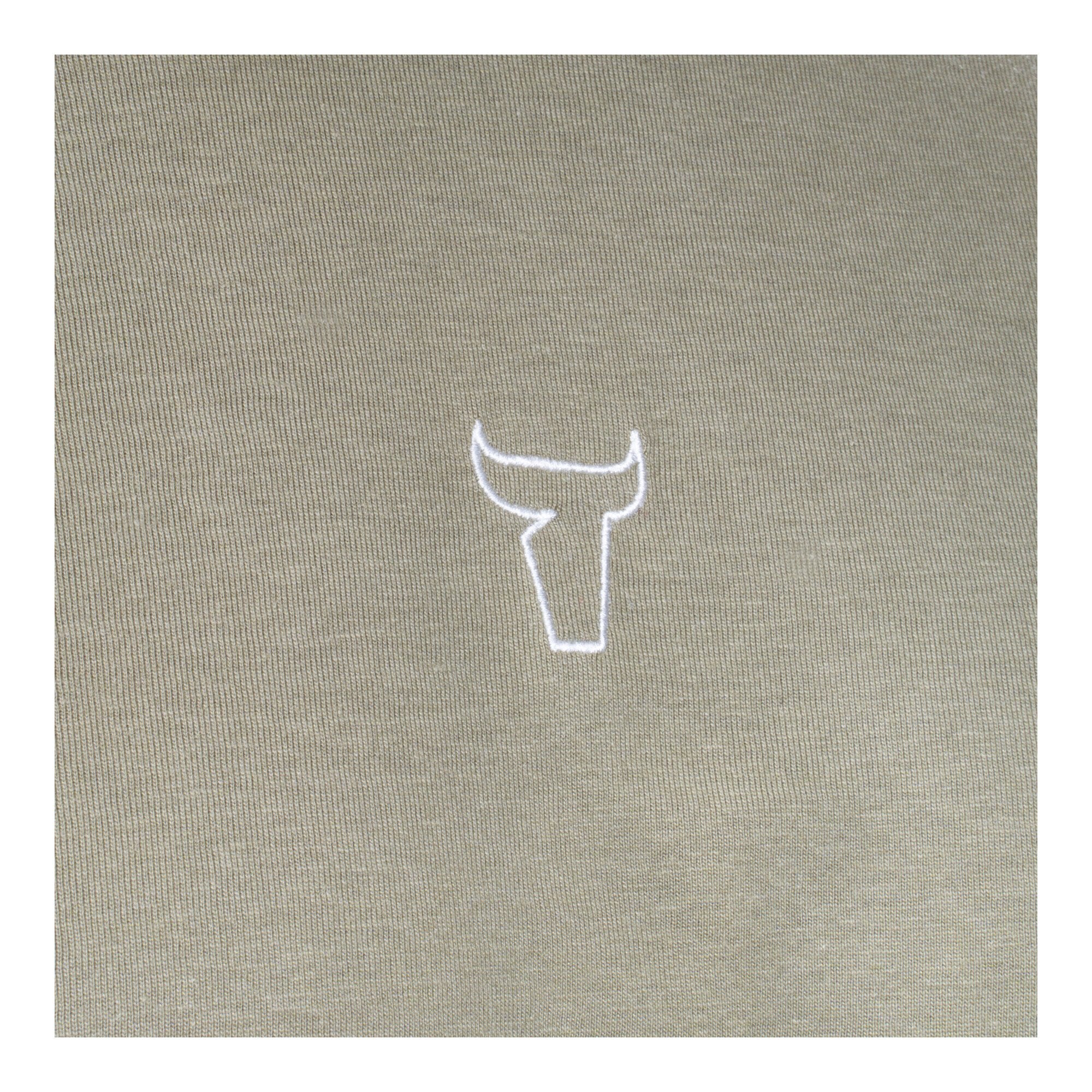 STIER T-Shirt embro essential organic cotton M olive