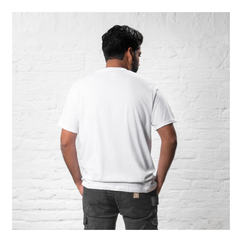 STIER T-Shirt embro essential organic cotton M white