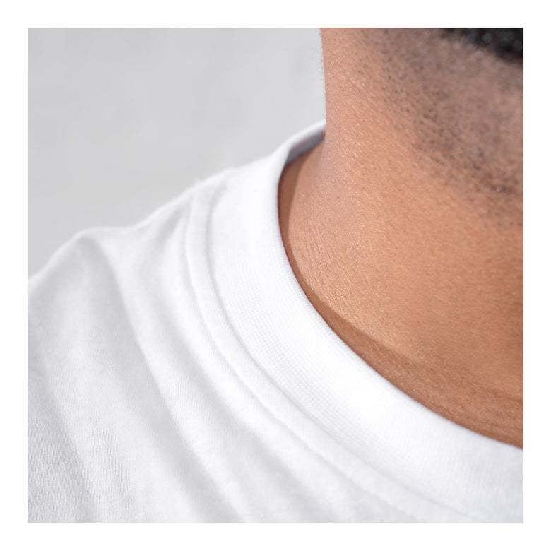 STIER T-Shirt embro essential organic cotton M white