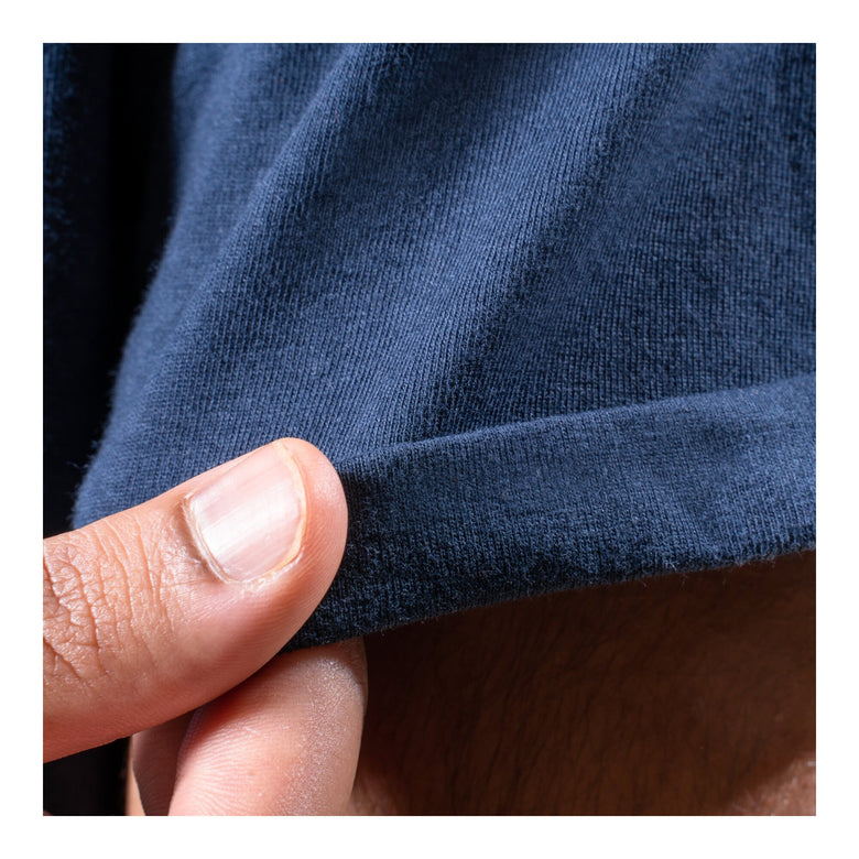 STIER T-Shirt embro essential organic cotton S navy