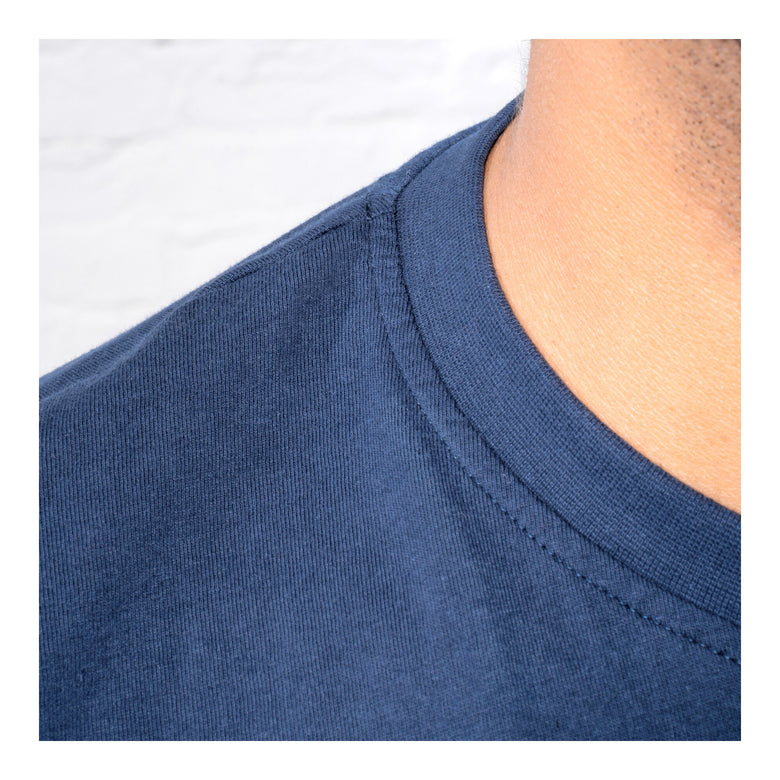 STIER T-Shirt embro essential organic cotton S navy