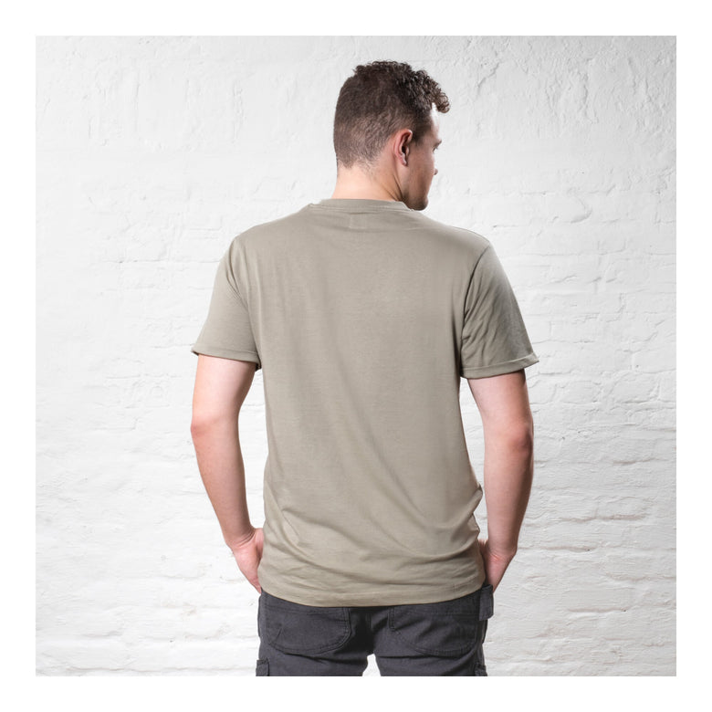 STIER T-Shirt embro essential organic cotton S olive