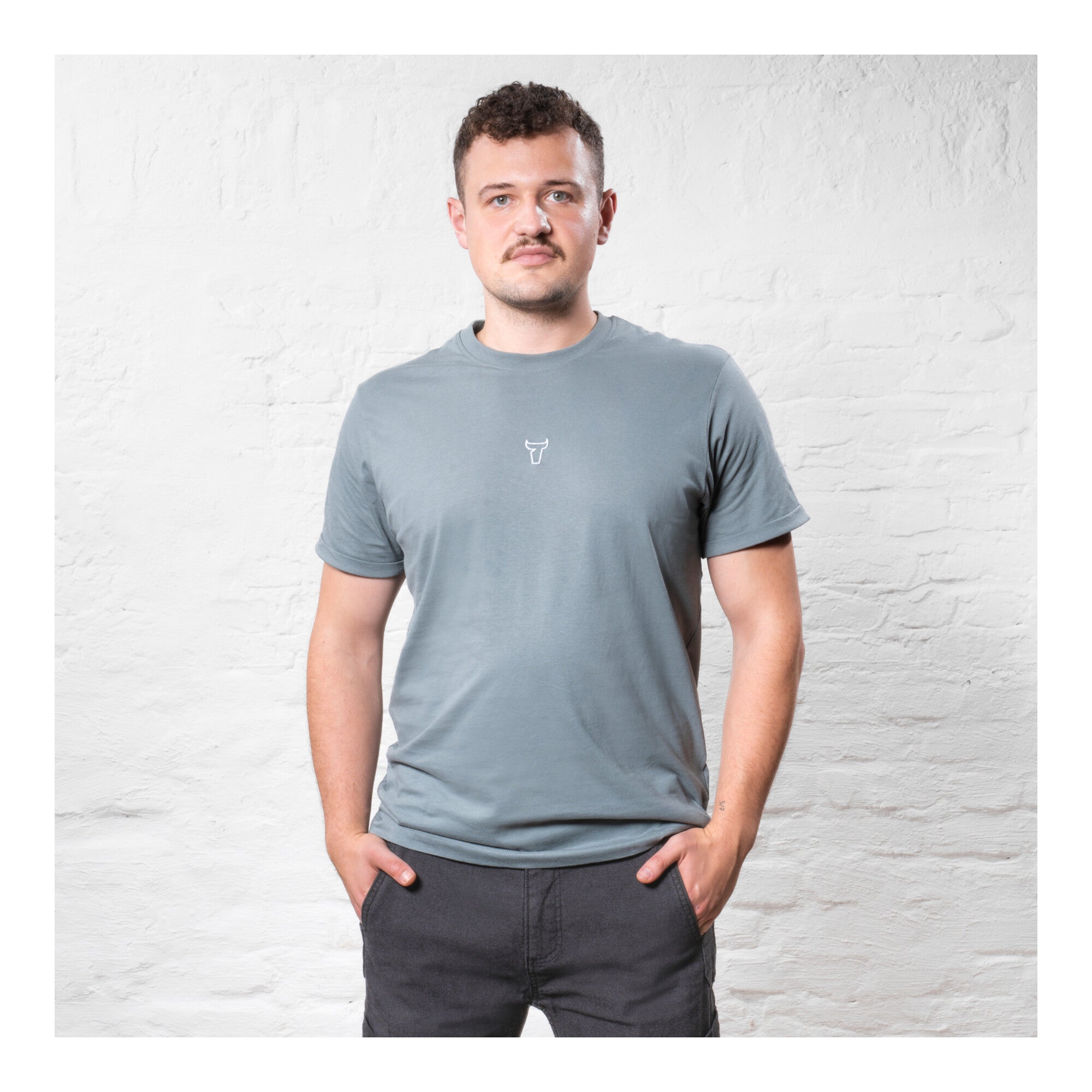 STIER T-Shirt embro essential organic cotton XXL sedona sage