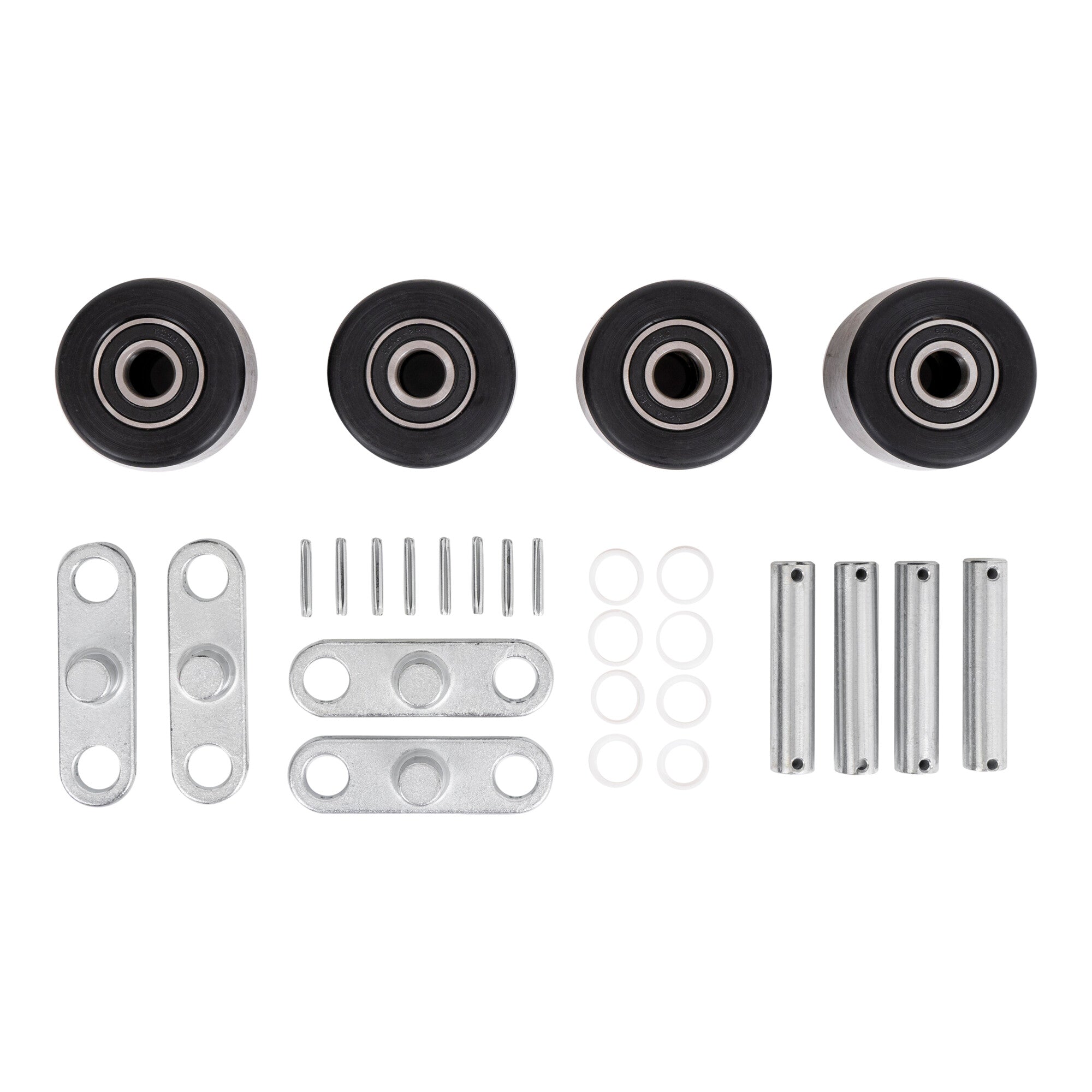 STIER tandem load roller set made of robust nylon including axles + rockers for