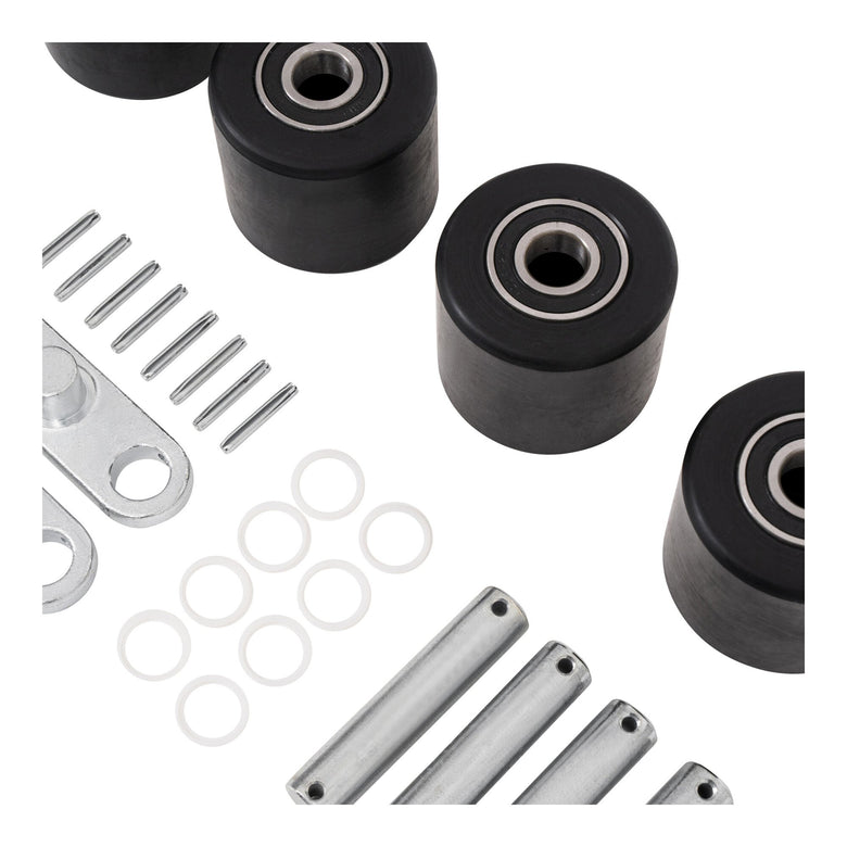 STIER tandem load roller set made of robust nylon including axles + rockers for