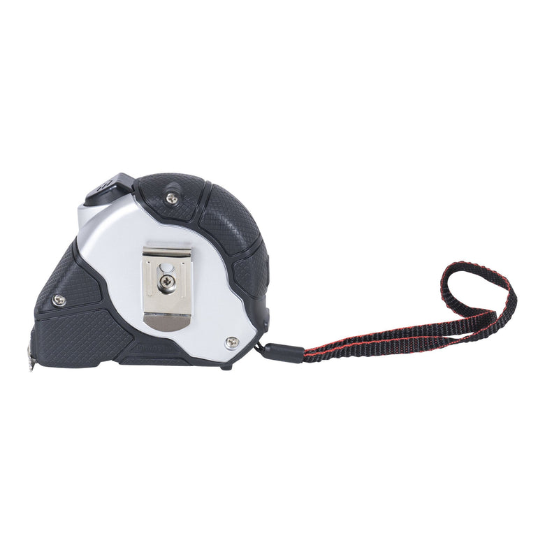 STIER Taschenbandmaß Länge 3 bis 8 m Gürtelclip Maßband Self-Lock-Buttons