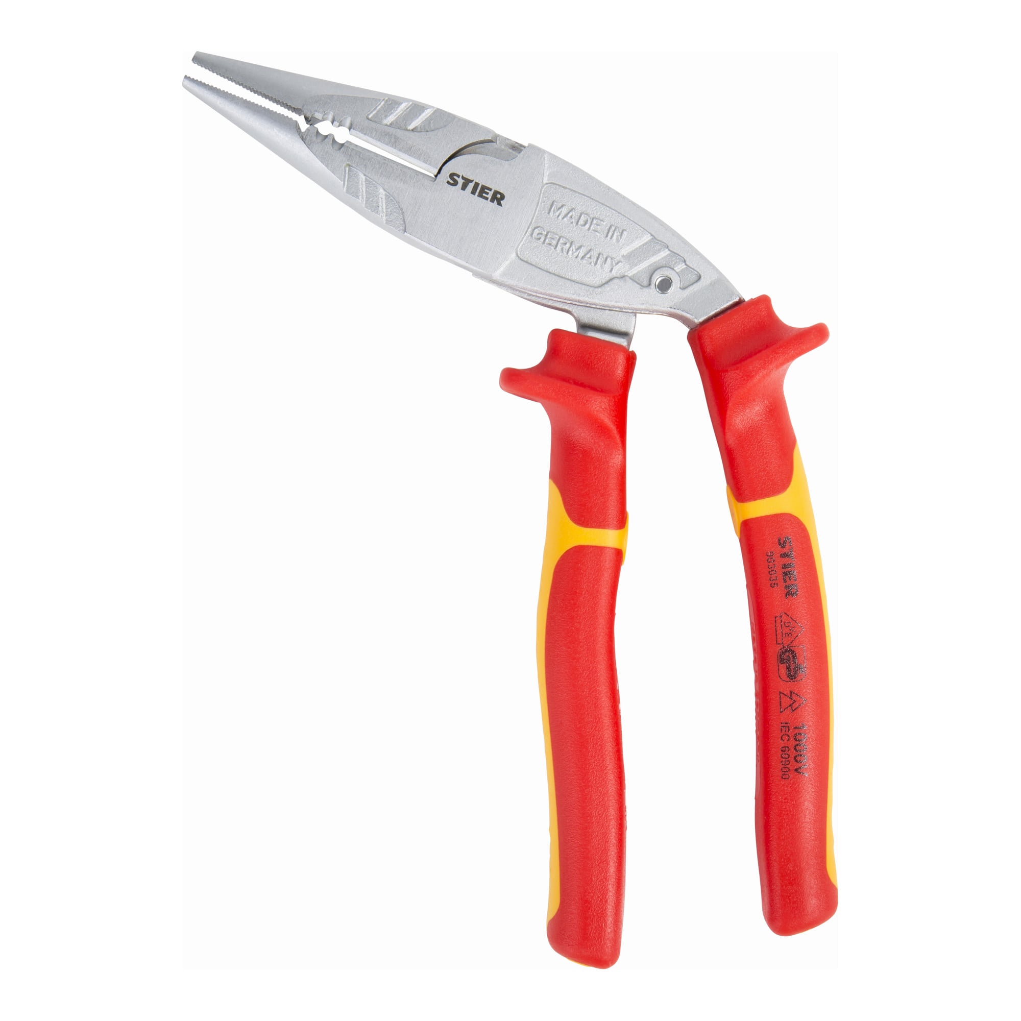 STIER Telefonzange Multi+ 45° gebogen VDE-geprüft Biegen Schneiden