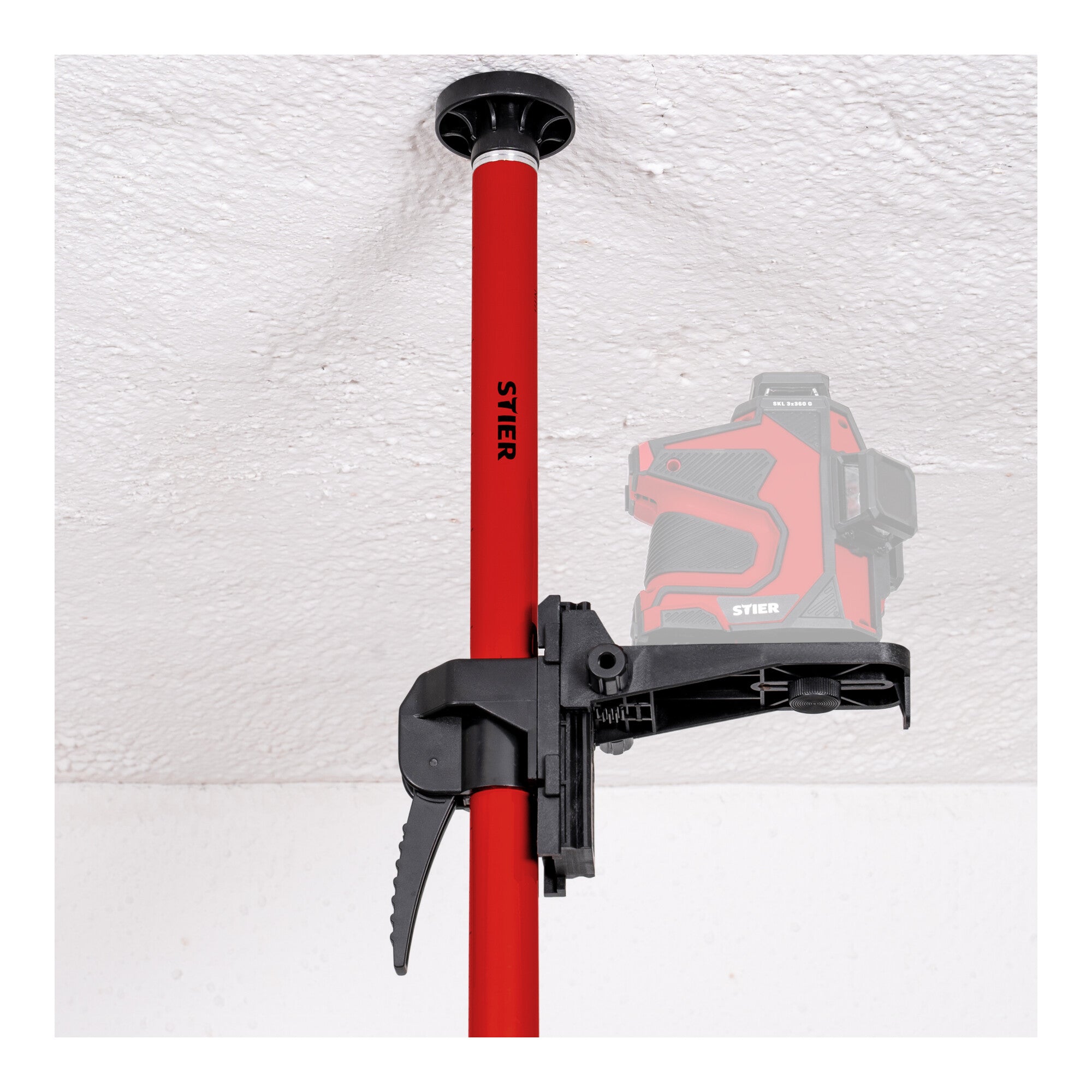 STIER Teleskopstange für Kreuzlinienlaser 360 cm Lasermessgeräte Zubehör 20 -