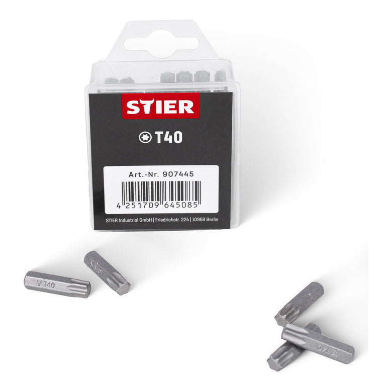 STIER TORX® bit bulk pack T40