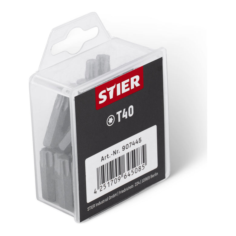 STIER TORX® bit bulk pack T40