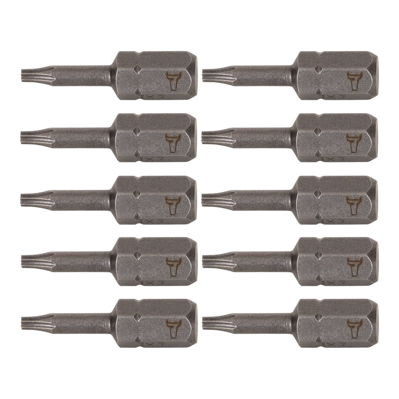 STIER Torx® bit TX 7 and TX 8 form C 6.3 length 25 mm 10-pack 10 pieces