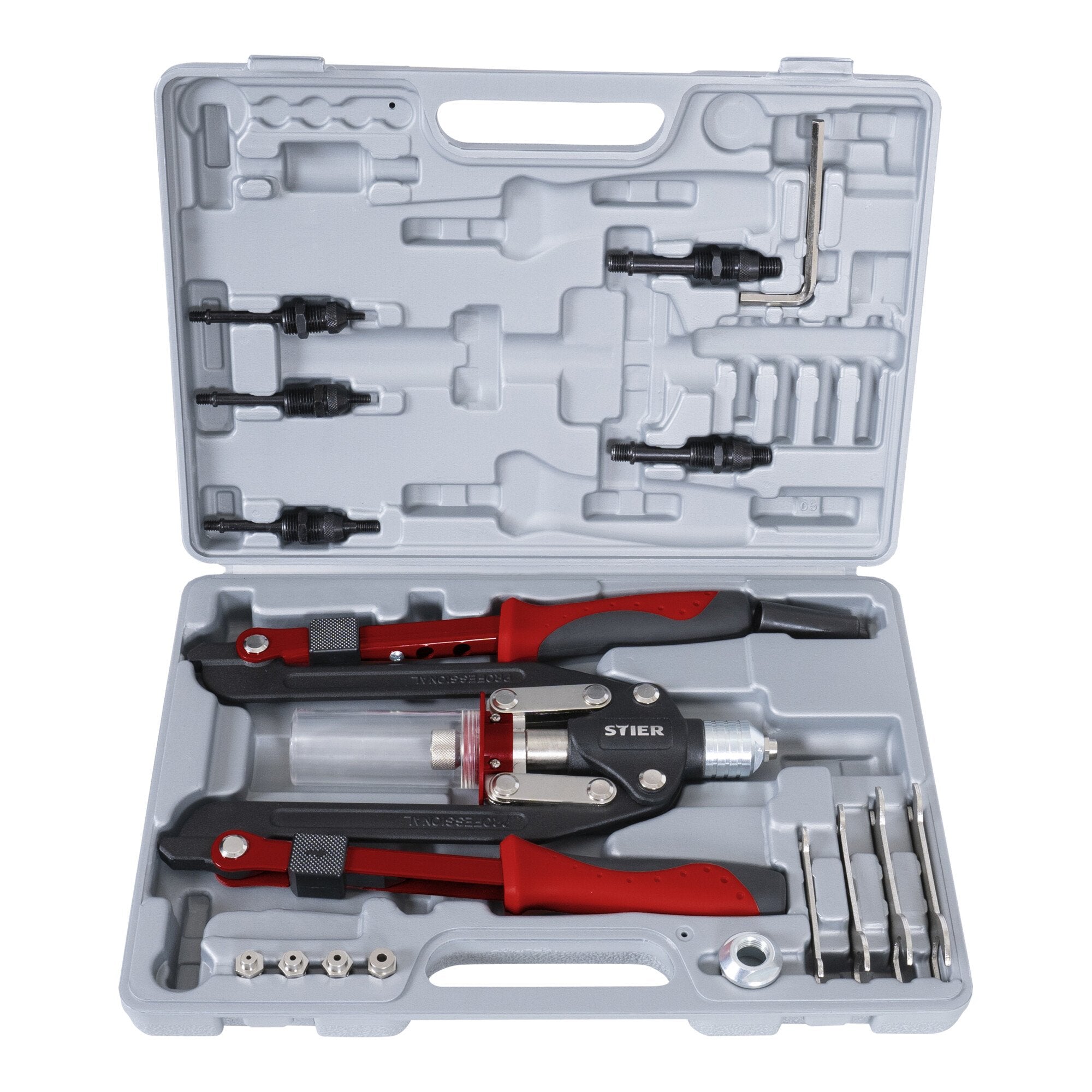 STIER Universal-Nietzangen-Satz 11-teilig Nietzange für Blindnieten und