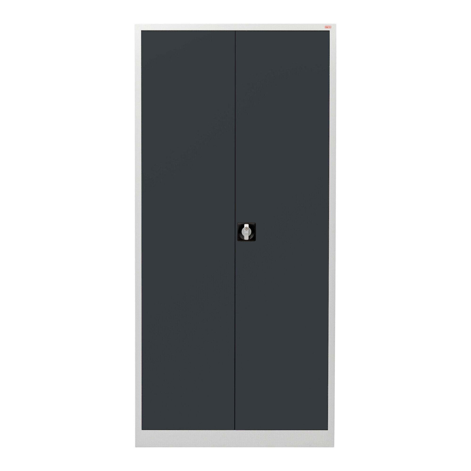 STIER Universalschrank mit 4 Fachböden à 40kg Tragkraft | 1950x920x420mm | verschließbar | anthrazitgrau | verschweißt