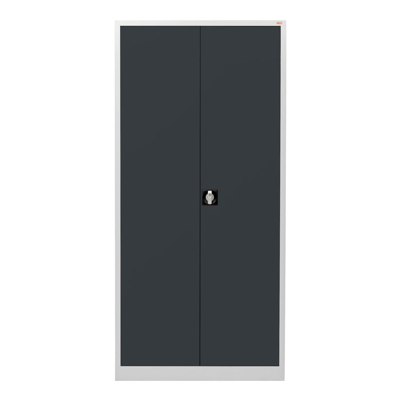 STIER Universalschrank mit 4 Fachböden à 40kg Tragkraft | 1950x920x420mm | verschließbar | anthrazitgrau | verschweißt