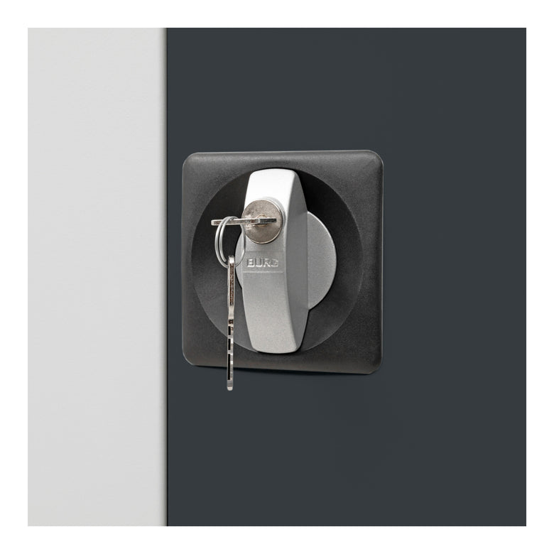 STIER Universalschrank mit 4 Fachböden à 40kg Tragkraft | 1950x920x420mm | verschließbar | anthrazitgrau | verschweißt