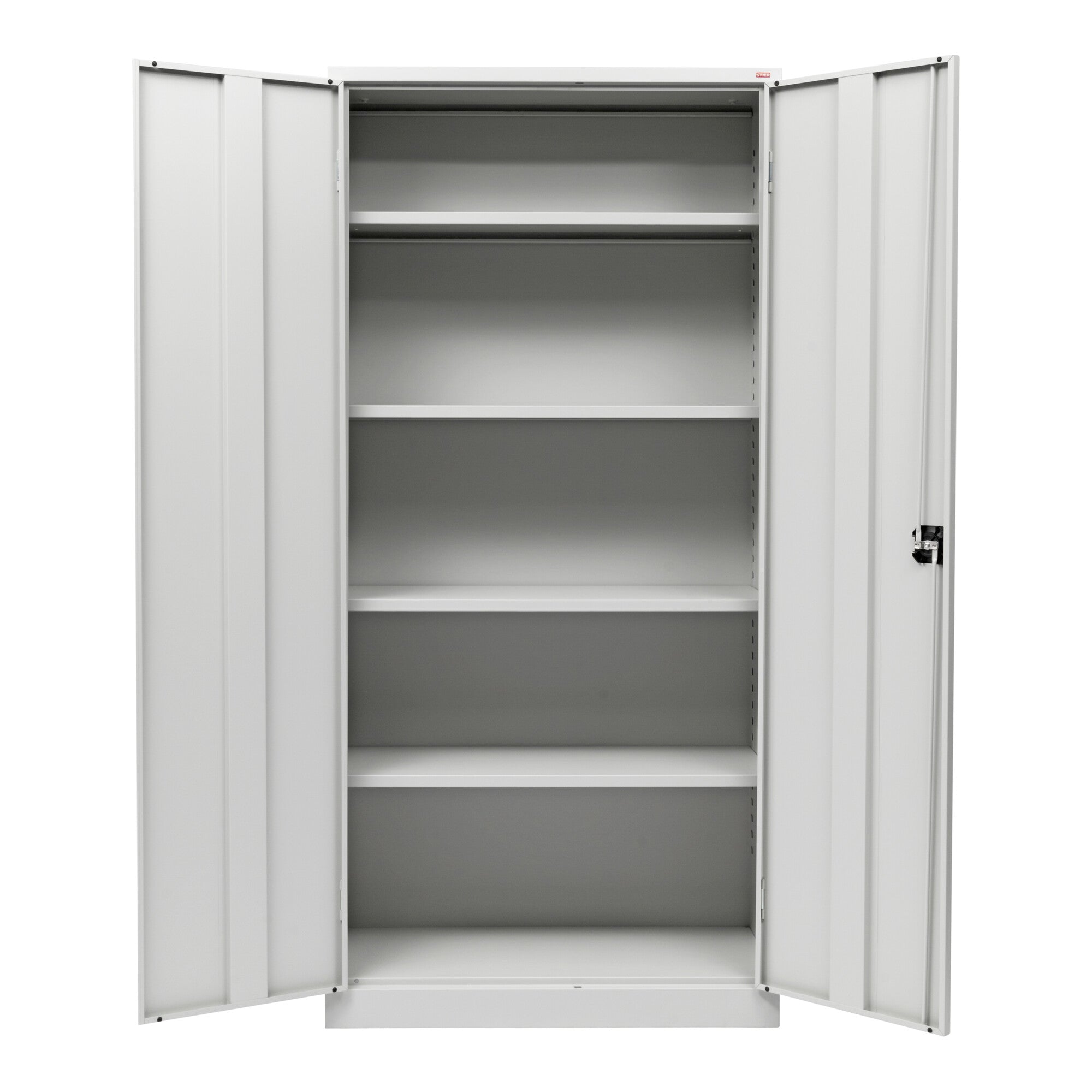STIER Universalschrank mit 4 Fachböden lichtgrau verschweißt Schrank div. Größen