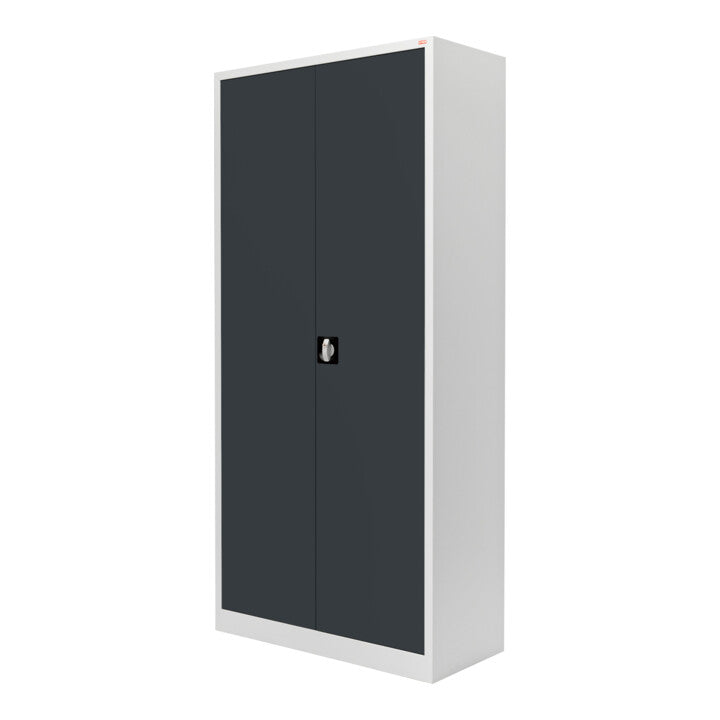 STIER Universalschrank mit 4 Fachböden à 40kg Tragkraft | 1950x920x420mm | verschließbar | anthrazitgrau | verschweißt