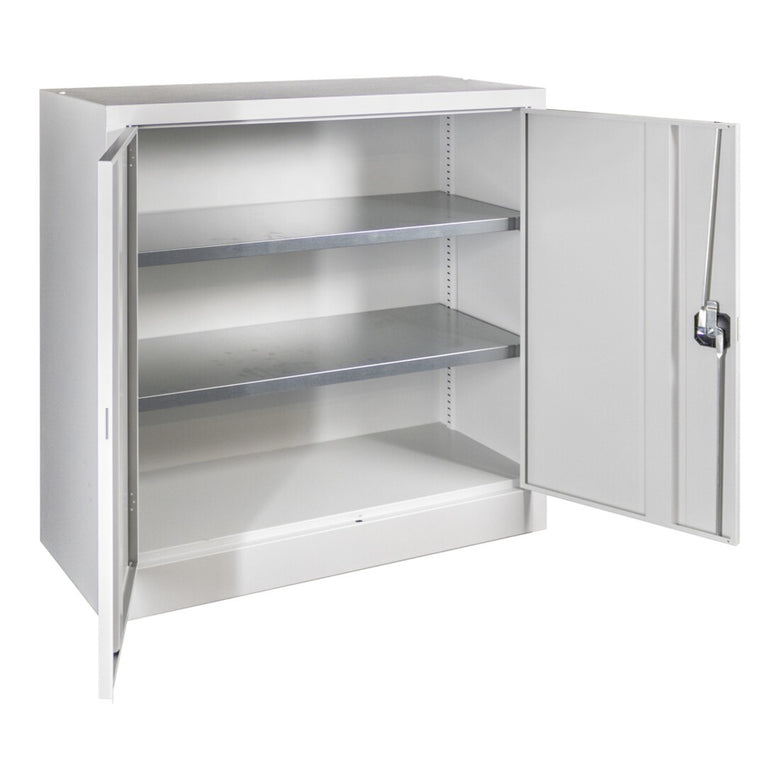 STIER Premium universal cabinet with 2 galvanized shelves 1000x1000x400mm