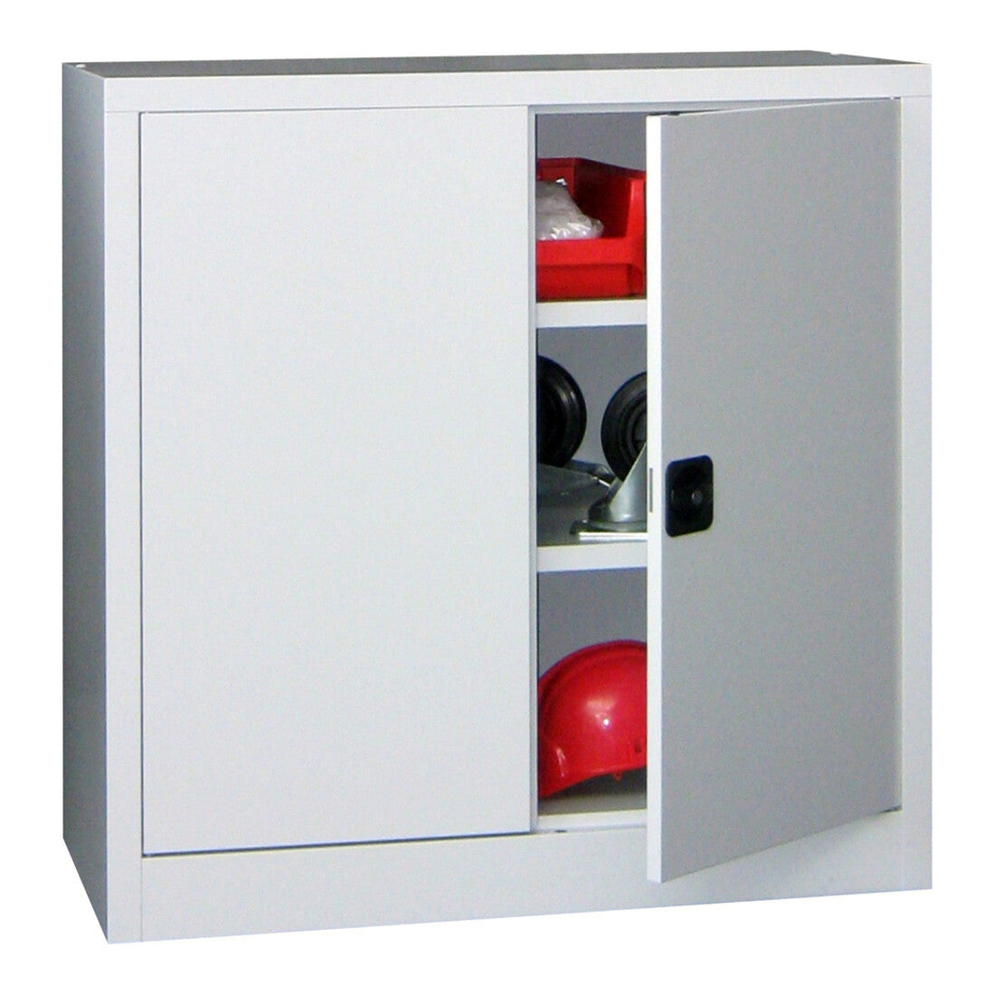 STIER Premium universal cabinet with 2 galvanized shelves 1000x1000x400mm