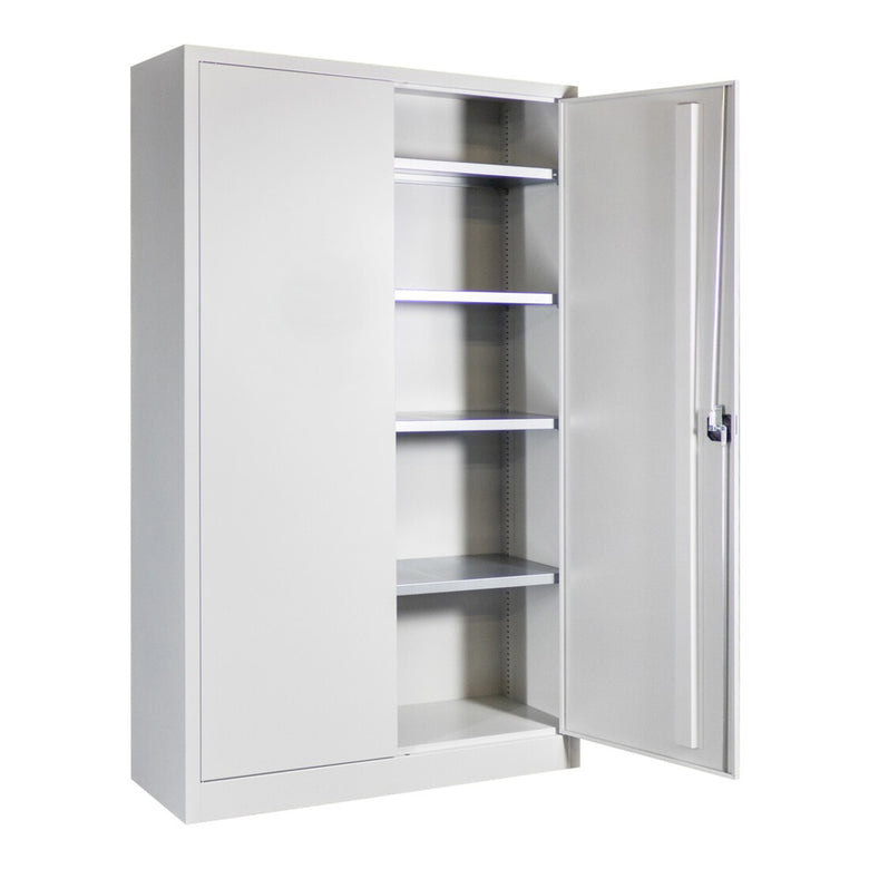STIER Premium universal cabinet with 4 galvanized shelves 1950x1200x400mm