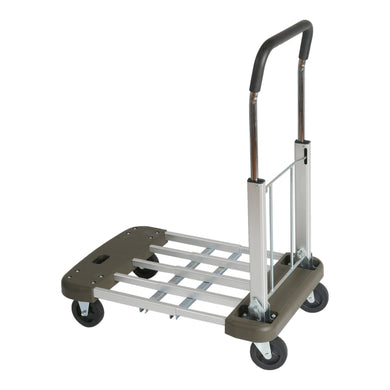 STIER Platform Trolley Adjustable Aluminium Push Cart Load Capacity 150 kg