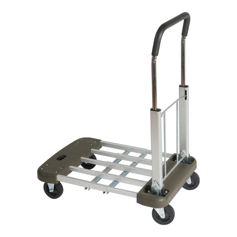 STIER Plattformwagen Verstellbar Aluminium Schiebewagen Tragkraft 150 kg