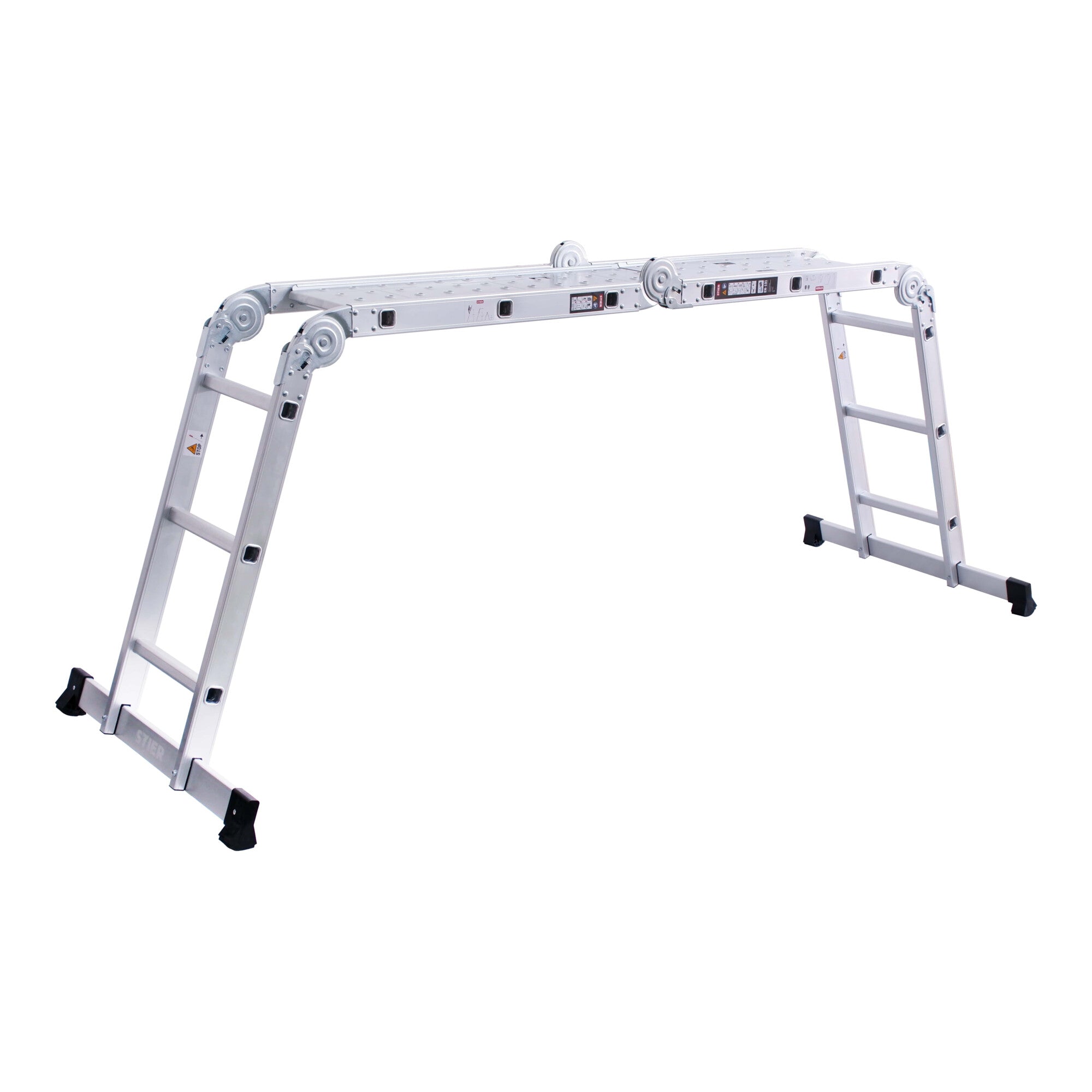 STIER Mehrzweckleiter aus Aluminium max. 3,37 m Vielzweckleiter Universalleiter