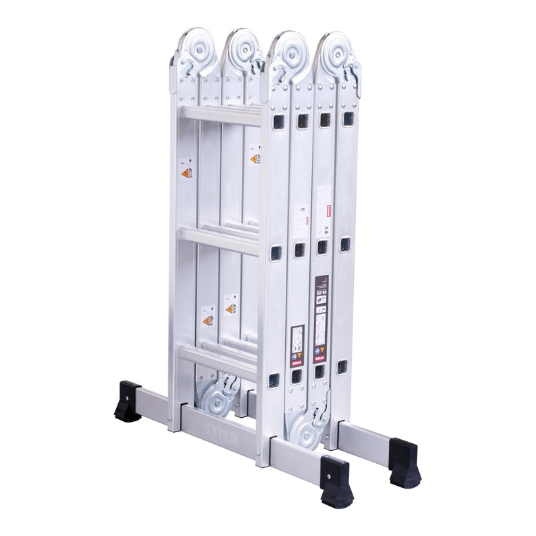 STIER Mehrzweckleiter aus Aluminium max. 3,37 m Vielzweckleiter Universalleiter