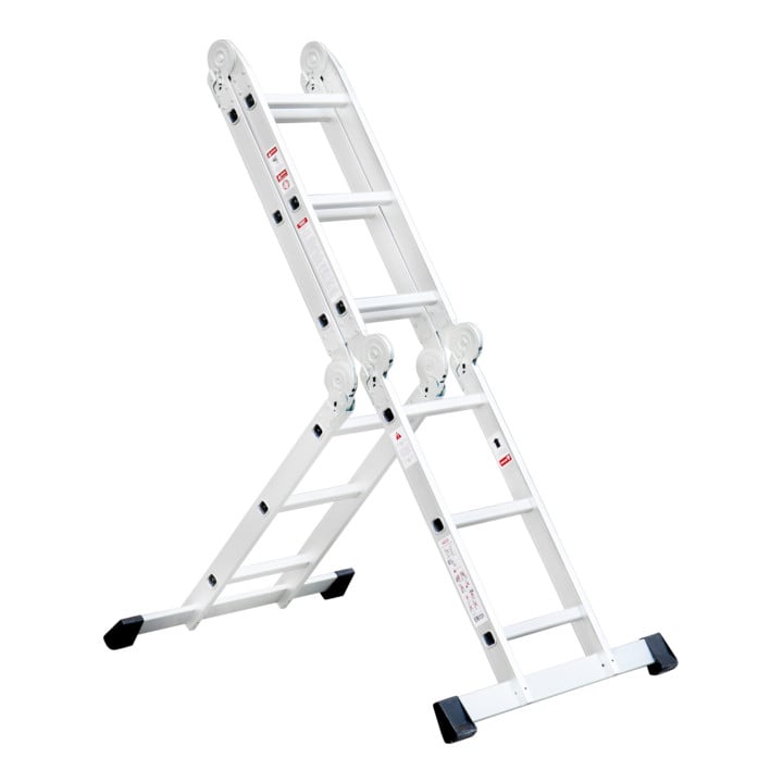 STIER Mehrzweckleiter aus Aluminium max. 3,37 m Vielzweckleiter Universalleiter