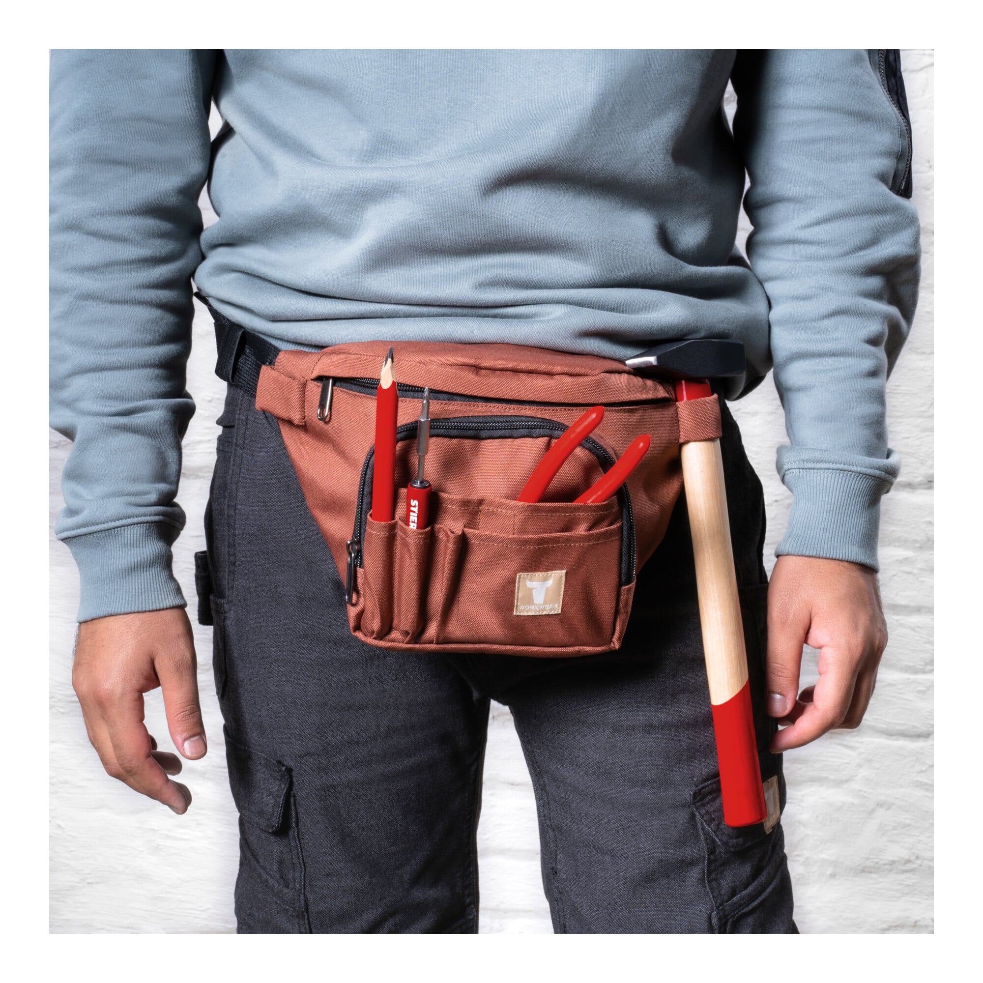 STIER Waist Bag one size signature brown