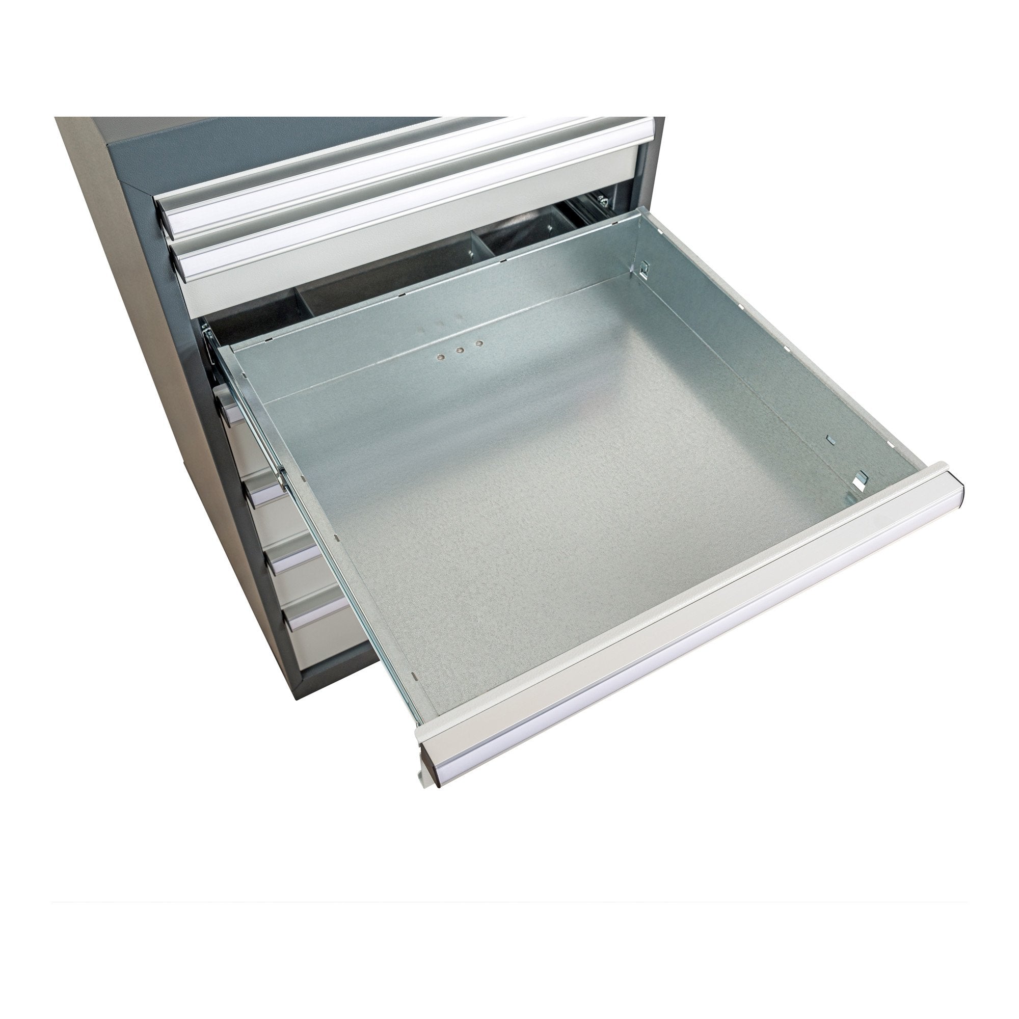 STIER Werkbank BxTxH 1500x600x1060 mm mit 1 Schrankgehäuse der Breite 600 mm RAL