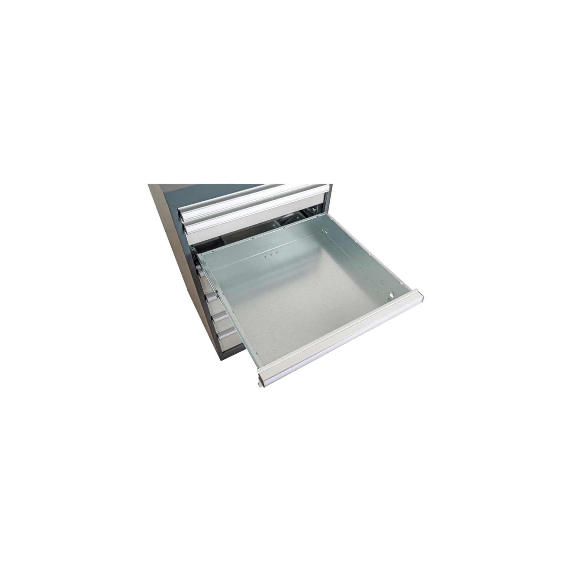 STIER Werkbank BxTxH 2000x600x1060 mm mit 1 Schrankgehäuse der Breite 700 mm RAL