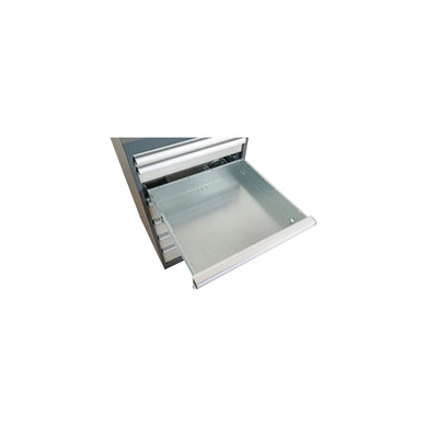 STIER workbench WxDxH 2000x600x1060 mm with 1 cabinet housing of width 700 mm RAL